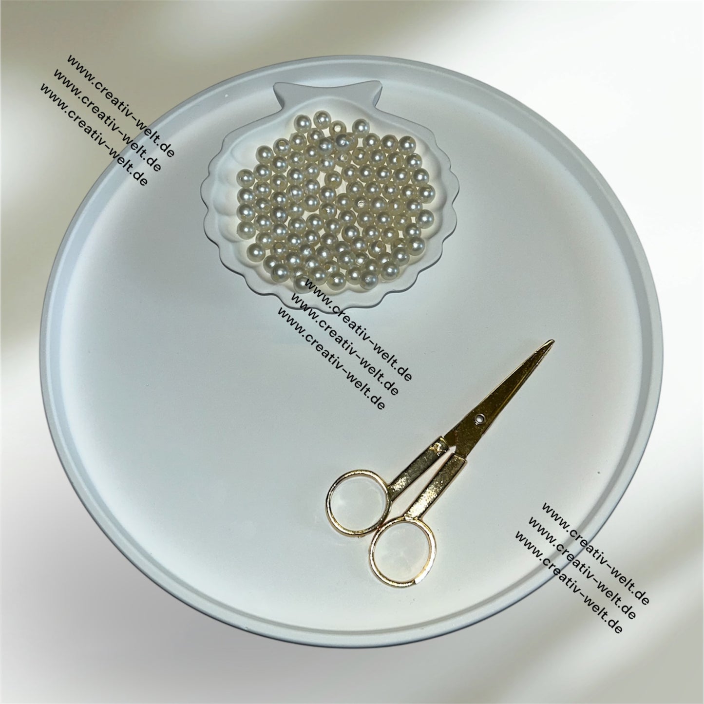 Weiße Runde Perlen | 30 Gramm