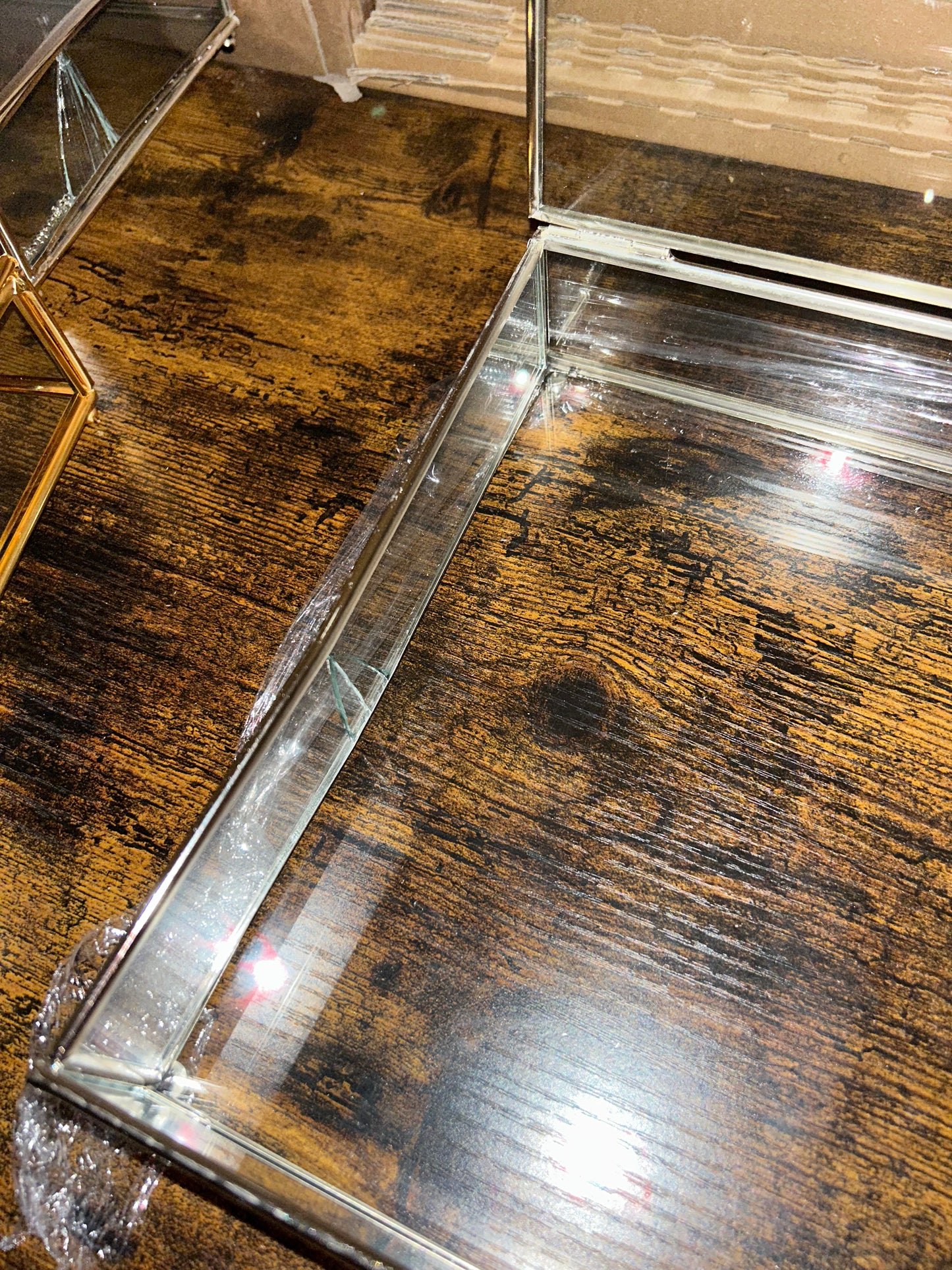 B Ware Glasbox Silber 25x35cm