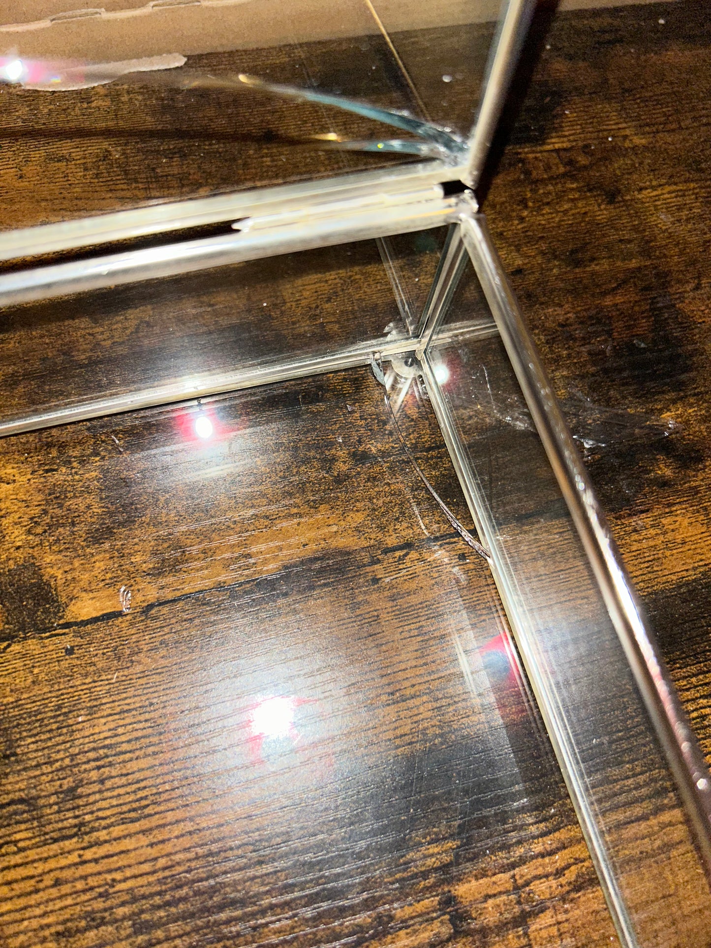 B Ware Glasbox Silber 25x35cm