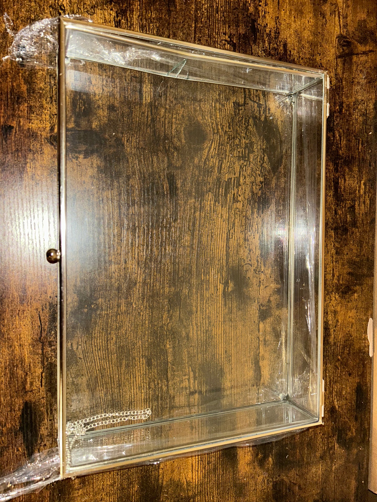 B Ware Glasbox Silber 25x35cm