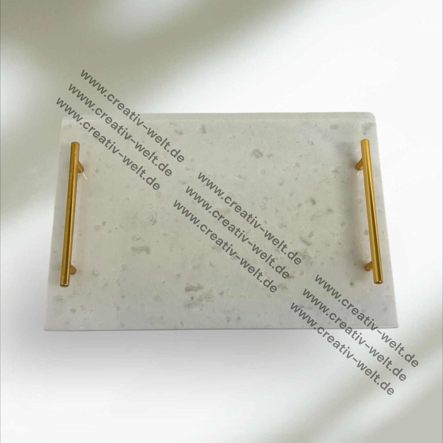 Eckiges Verlobungstablett 2| Marmortablett |Gold| Dekotablett| 2 Größen