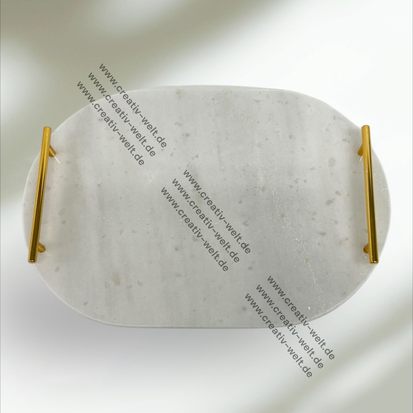 Ovales Verlobungstablett | Marmortablett |Gold| Dekotablett| 2 Größen