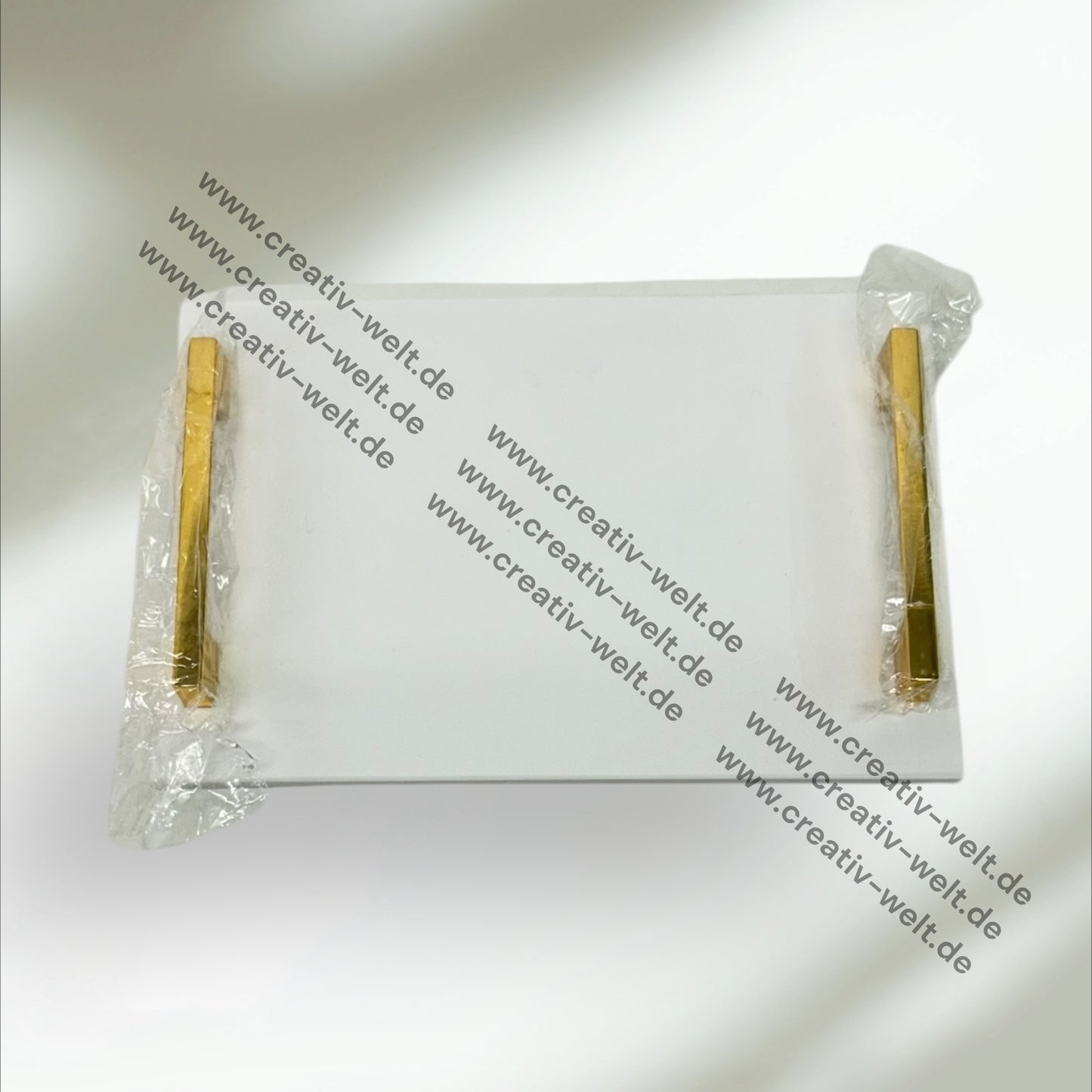 Eckiges Verlobungstablett 2|Weißes Marmortablett |Gold| Dekotablett| 2 Größen