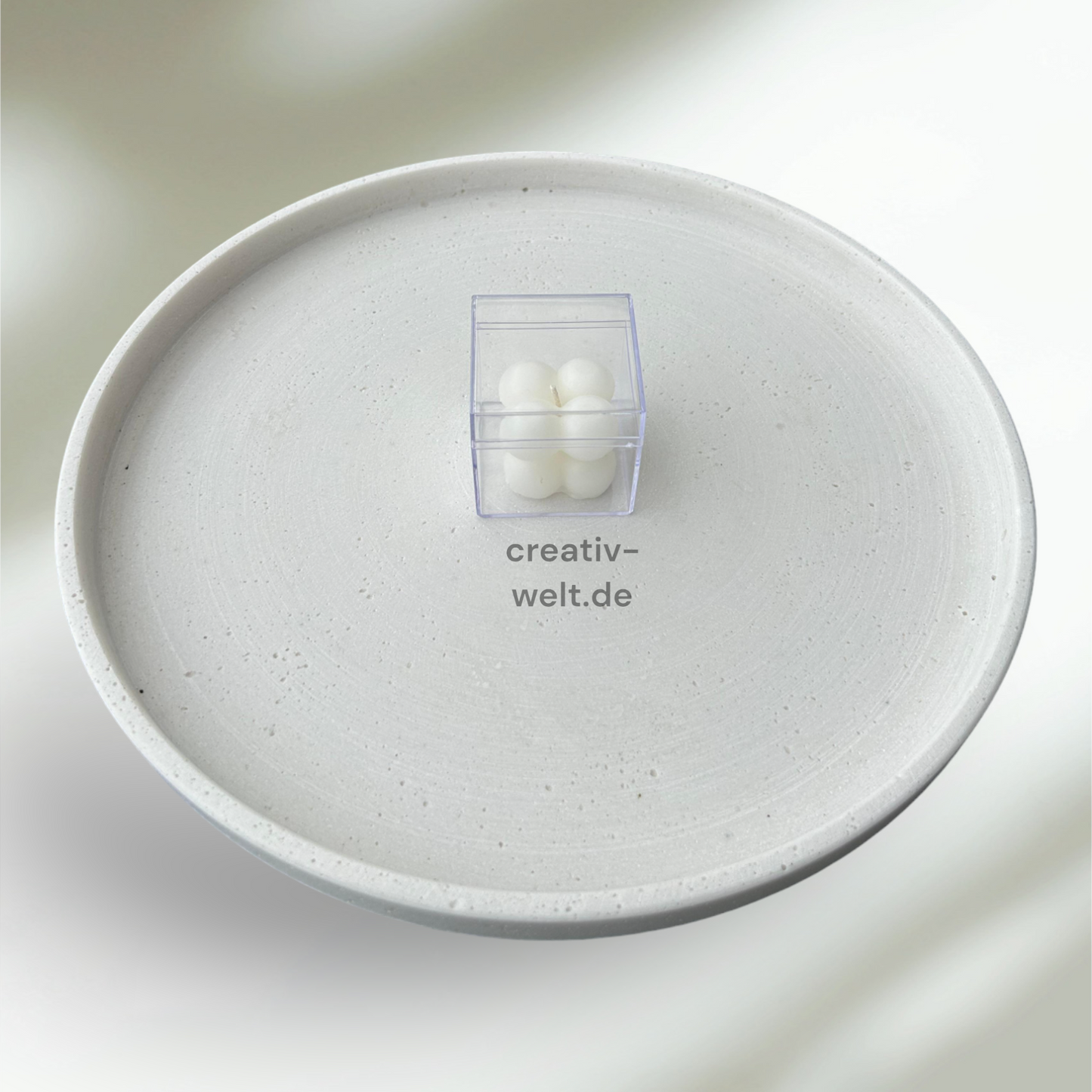 1xBubble Kerze in Weiß