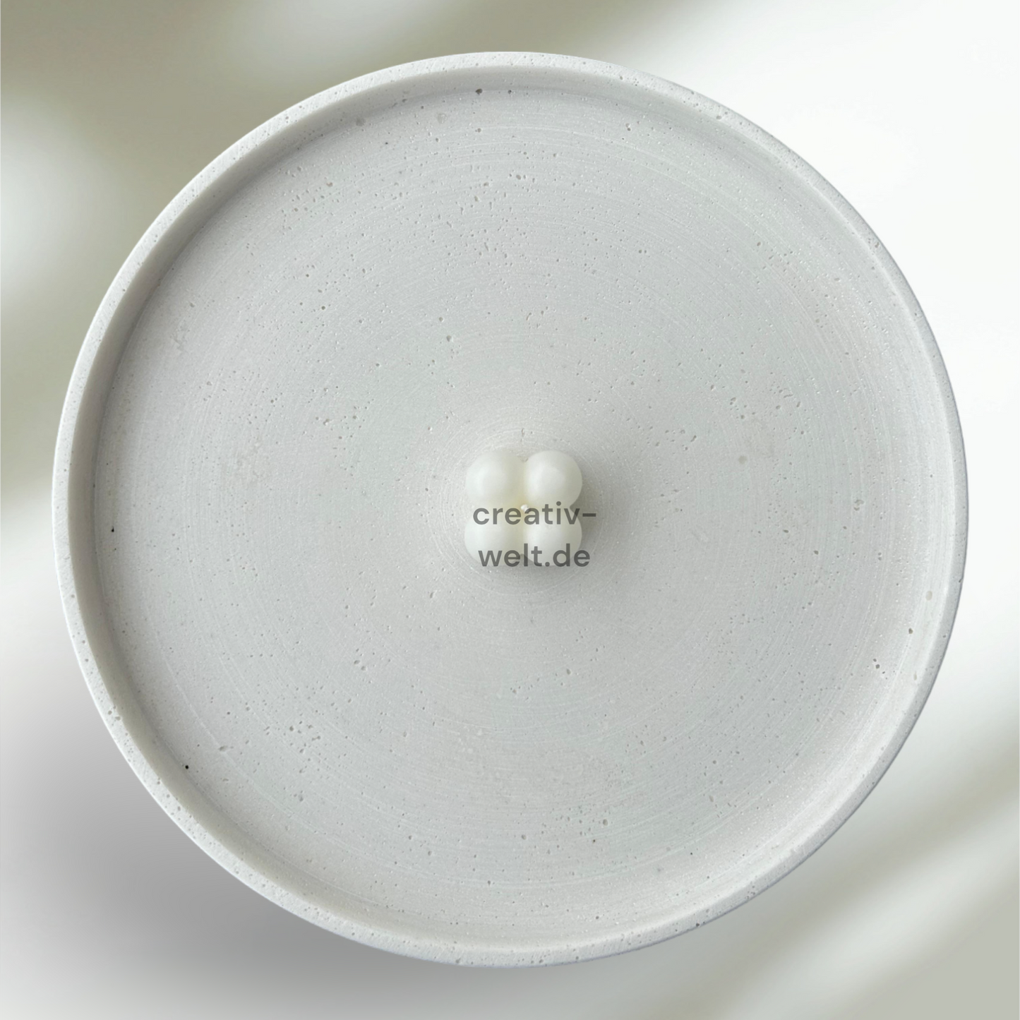 1xBubble Kerze in Weiß