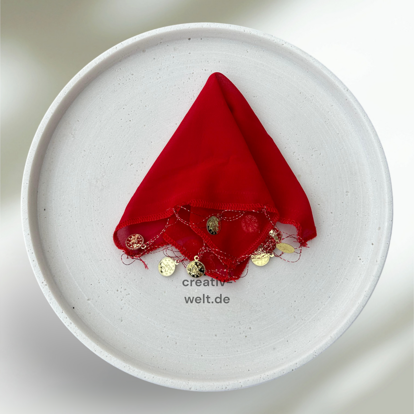 10x Premium Henna Halay Tuch Rot