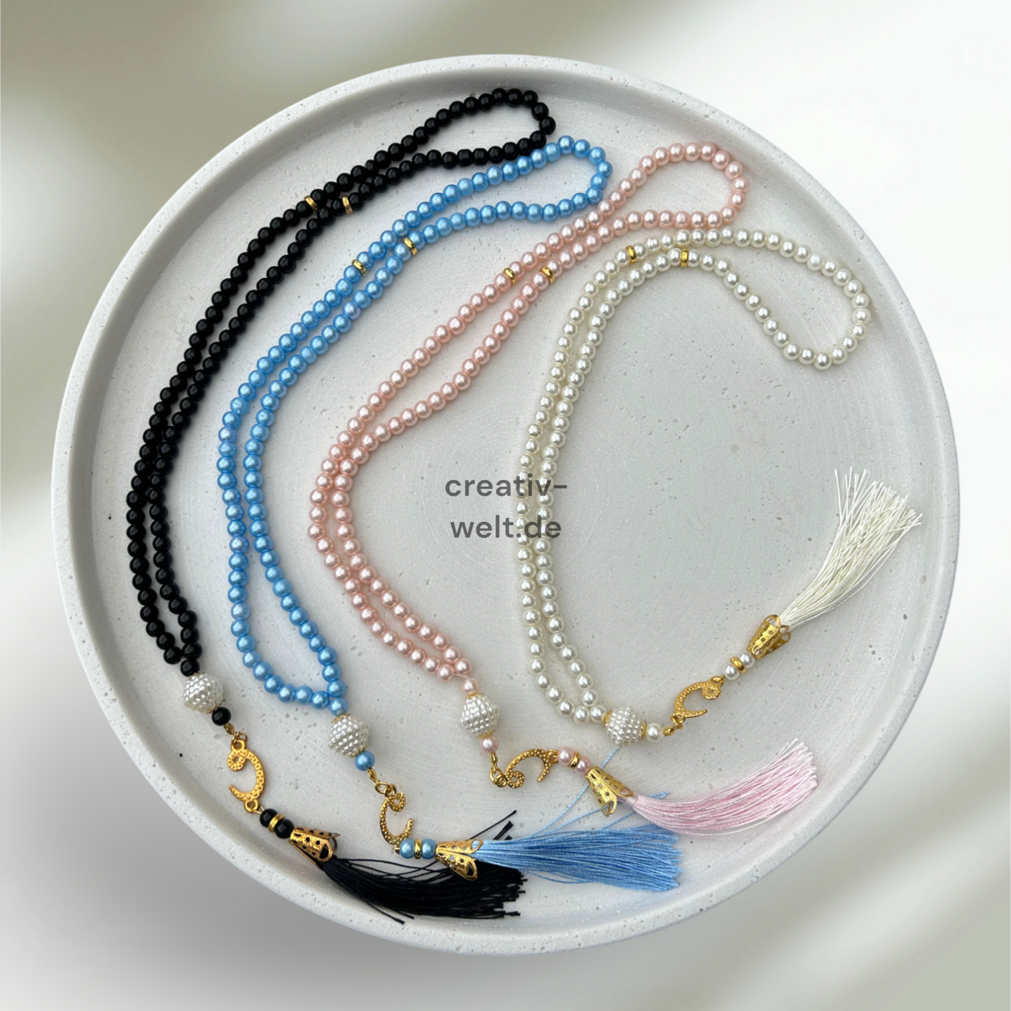 Perlengebetskette Inci Tesbih in Blau