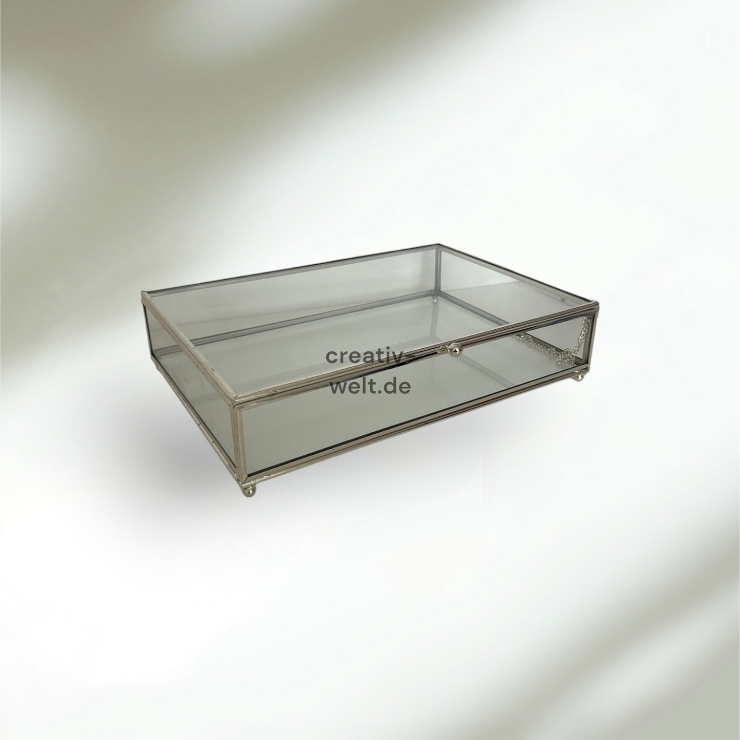 Glasbox 20x30cm in Silber