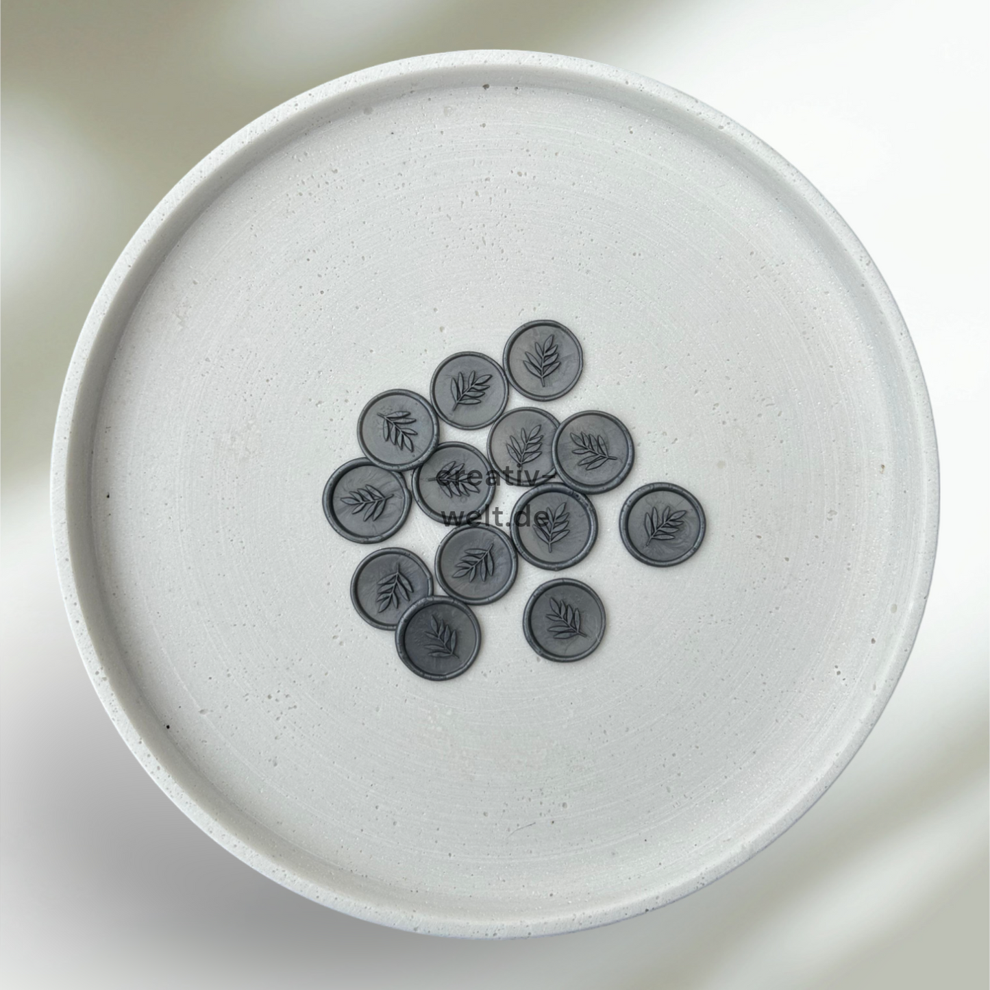 Wachssiegel mit Zweig Muster GRAY