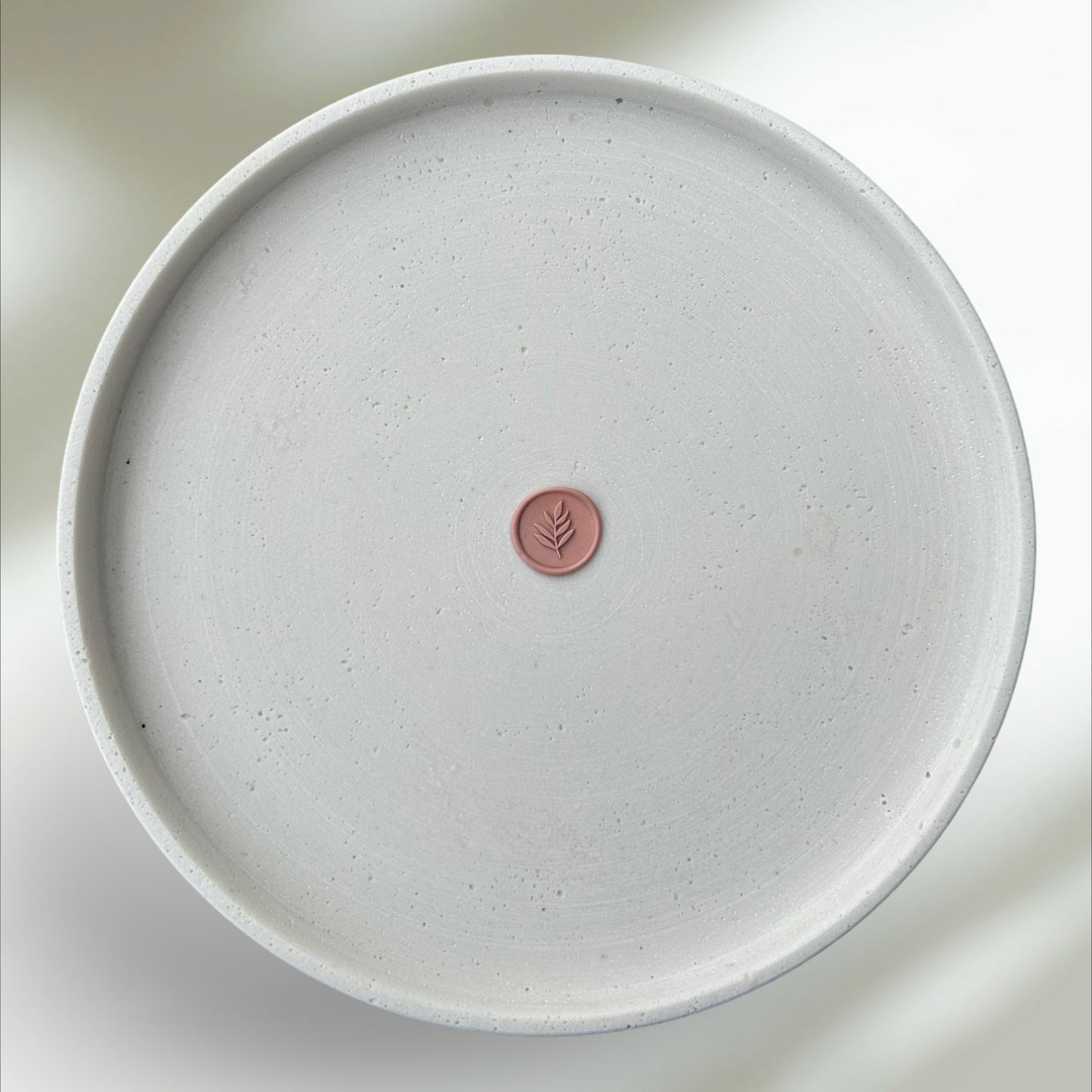 Wachssiegel mit Zweig Muster LACHSROSE