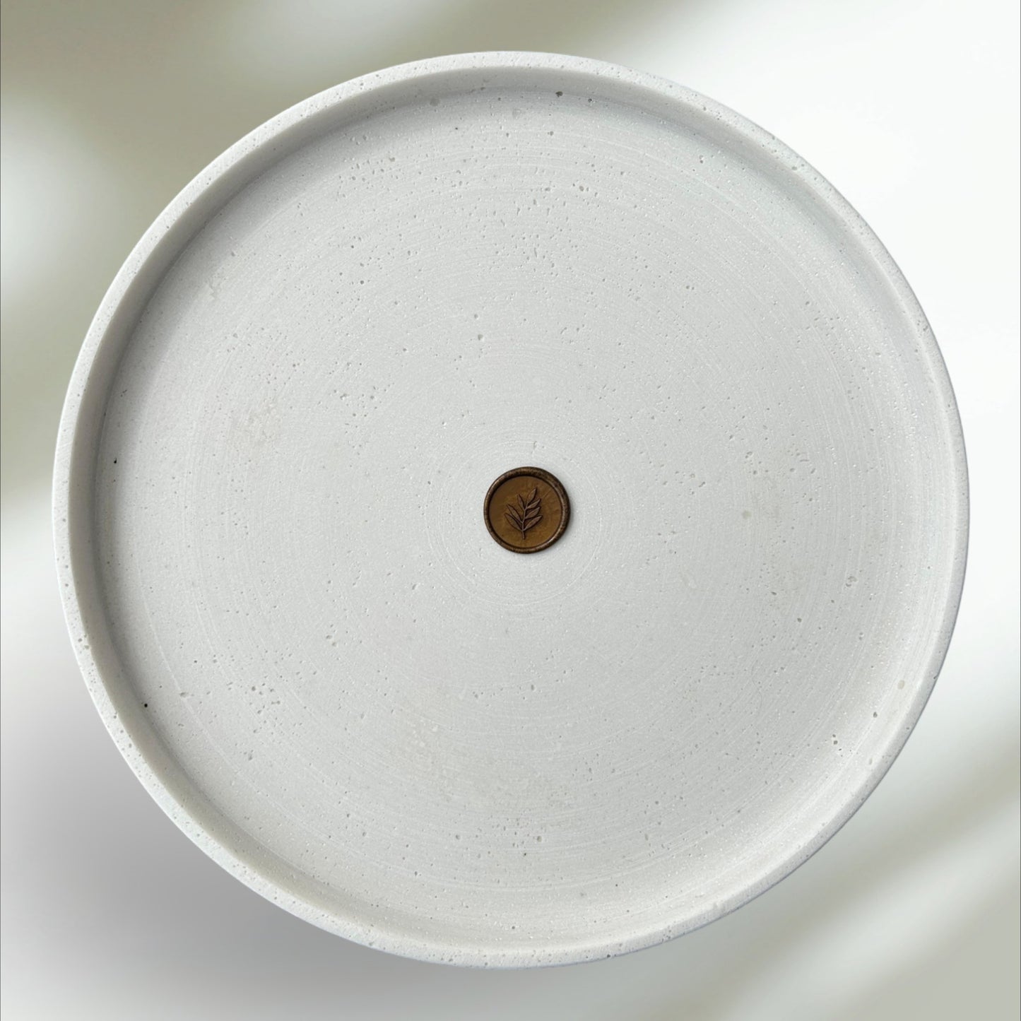 Wachssiegel mit Zweig Muster BRAUNGOLD