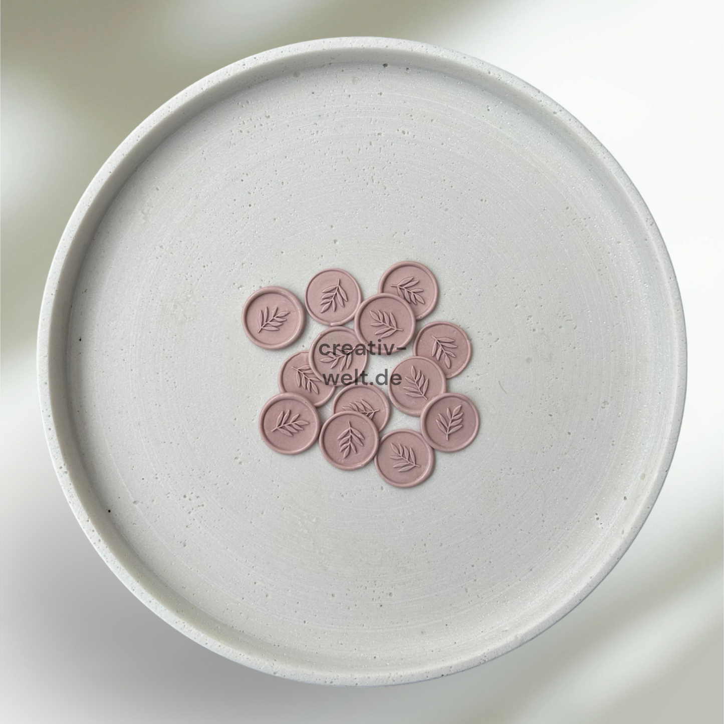 Wachssiegel mit Zweig Muster BLUSH