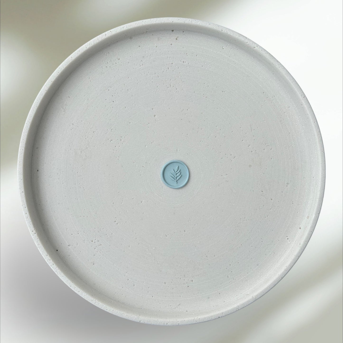 Wachssiegel mit Zweig Muster BABYBLUE