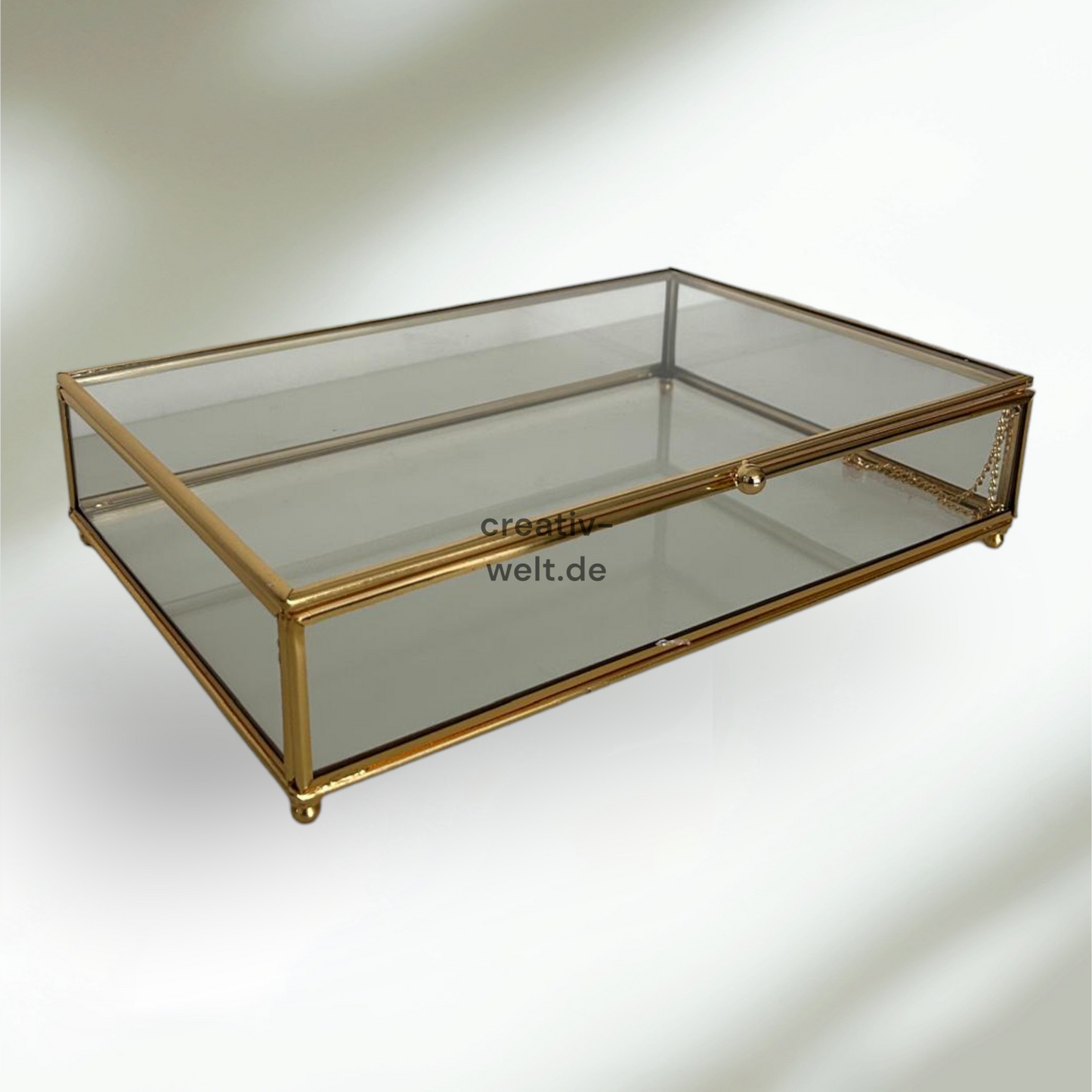 Glasbox 25x35cm in Gold