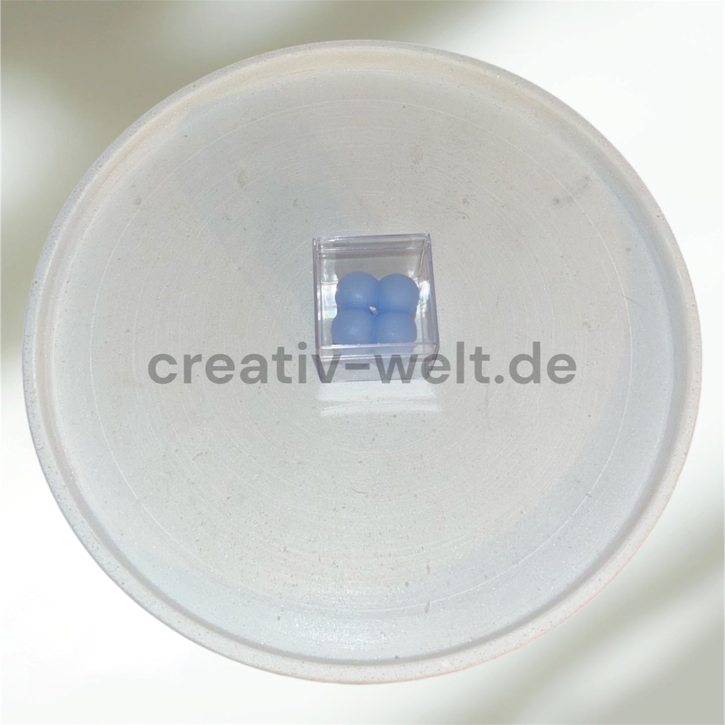 Bubble Kerze in Blau