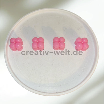 Bubble Kerze in Rosa