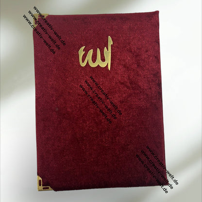 Yasin Koranbuch mit Samteinband, 80 Seiten in Rosé