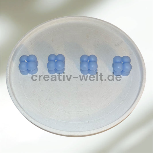 Bubble Kerze in Blau