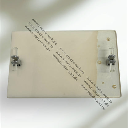 Eckiges Verlobungstablett | Epoxidharz mit Perlen |Silber| Dekotablett| 2 Größen