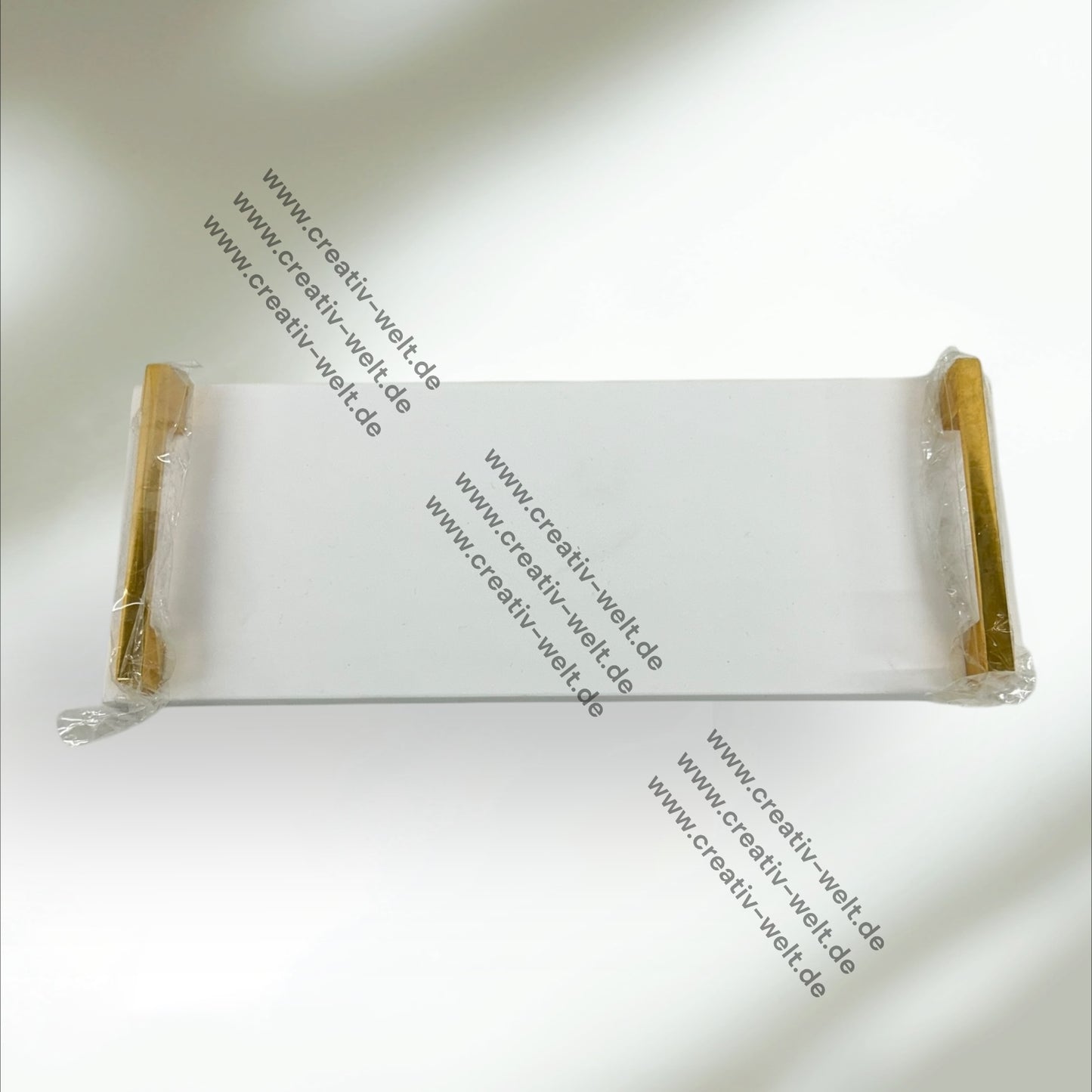 Eckiges Verlobungstablett |Weißes Marmortablett |Gold| Dekotablett| 2 Größen