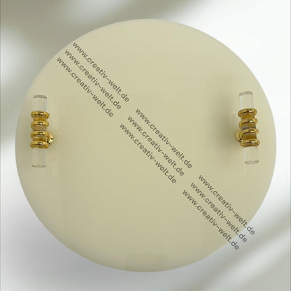 Rundes Verlobungstablett | Epoxidharz |Gold | Dekotablett| 2 Größen