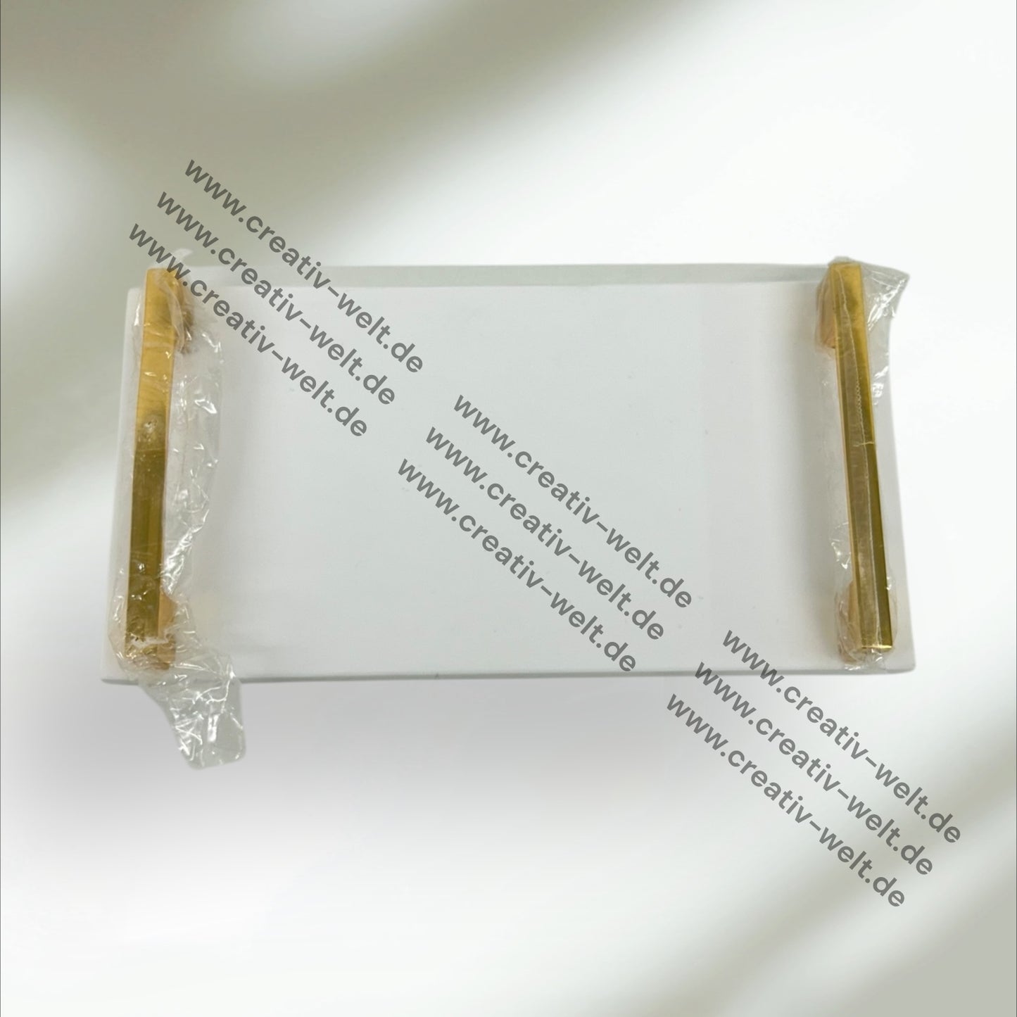 Eckiges Verlobungstablett |Weißes Marmortablett |Gold| Dekotablett| 2 Größen