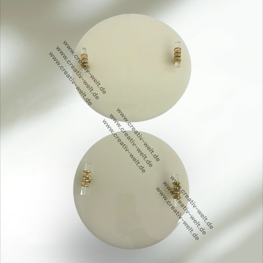 Rundes Verlobungstablett | Epoxidharz |Gold | Dekotablett| 2 Größen