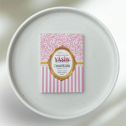 Yasin Koranbuch mit Türkischer Leseart und Übersetzung in Pink, Mevlütgeschenk