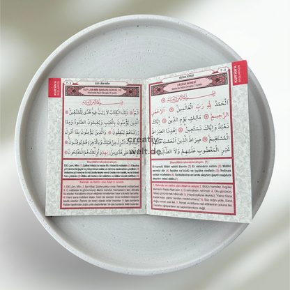 Yasin Koranbuch mit Türkischer Leseart und Übersetzung in Pink, Mevlütgeschenk