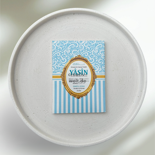Yasin Koranbuch mit Türkischer Leseart und Übersetzung in Blau