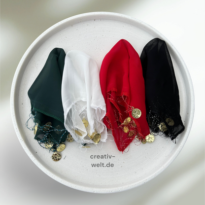 10x Premium Henna Halay Tuch Rot