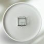 Ringbox Quadratisch in Silber