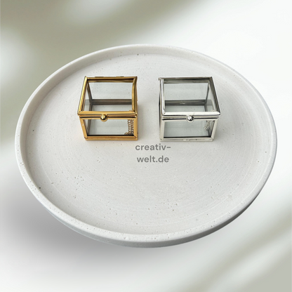 Ringbox Quadratisch in Gold