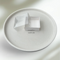 5er-Pack Kraft-Acetatschachteln in Weiß, 8x8x3 cm