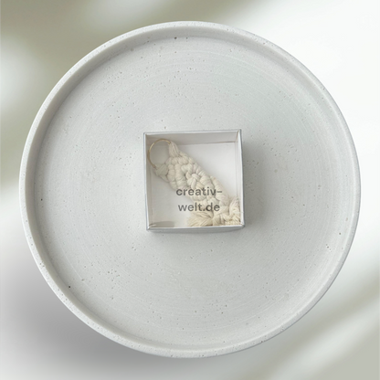 5er-Pack Kraft-Acetatschachteln in Weiß, 8x8x3 cm