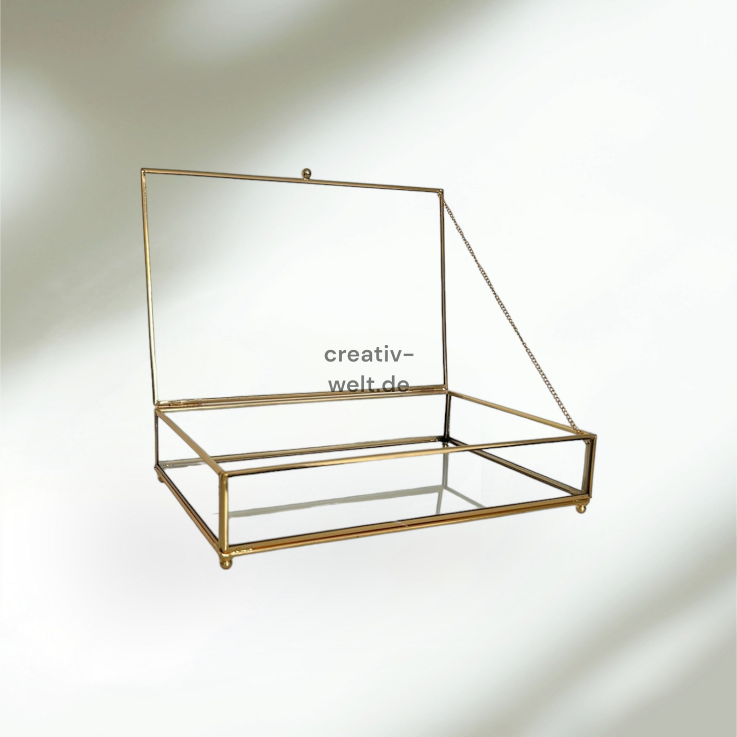 Glasbox 20x30cm in Gold