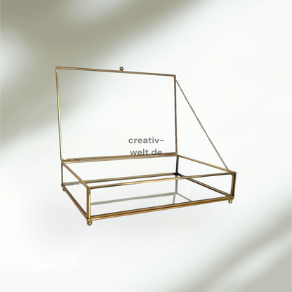 Glasbox 20x30cm in Gold