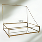 Glasbox 25x35cm in Gold